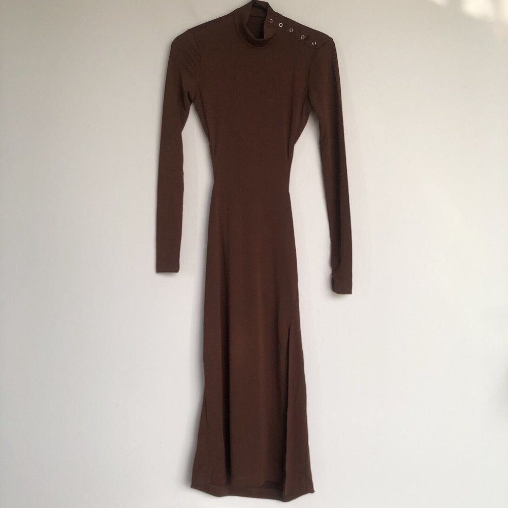 Song of Style Emra Midi Dress Chocolate Brown - Picture 5 of 8